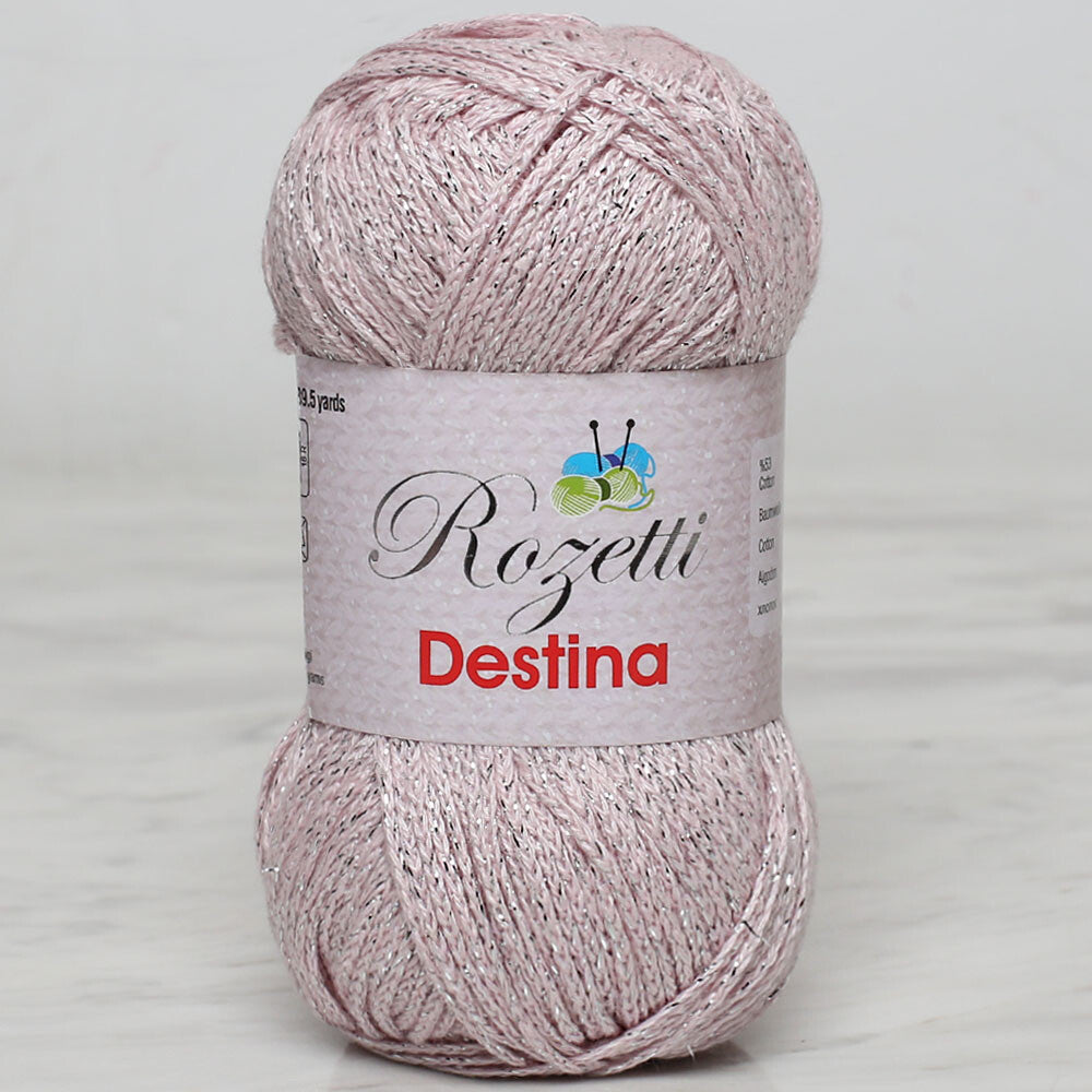 Rozetti Destina 50 gr Toz Pembe El Örgü İpi - 45006